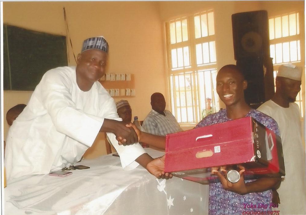 Receiving Academic Award